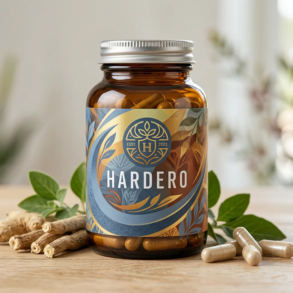 Hardero supplement bottle - pelvic comfort supplement for men over 50 Australia